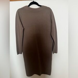 Uniqlo Soft Knit Crewneck Sweater in Taupe Brown